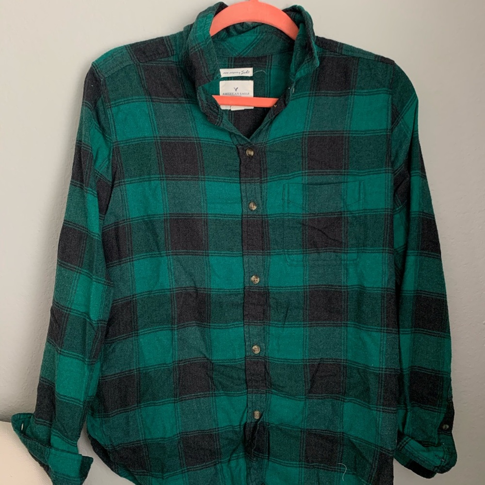 American eagle green flannel